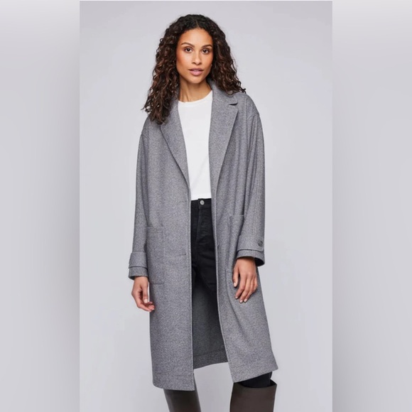 Gentle Fawn Jackets & Blazers - Gentle Fawn Charcoal Trench Coat